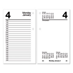 Desk Calendar Recycled Refill, 3.5 x 6, White Sheets, 12-Month (Jan to Dec): 2024
