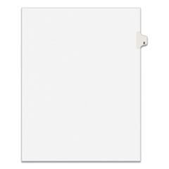 Preprinted Legal Exhibit Side Tab Index Dividers, Avery Style, 26-Tab, E, 11 x 8.5, White, 25/Pack,
