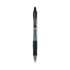 G2 Premium Gel Pen, Retractable, Bold 1 mm, Black Ink, Smoke/Black Barrel, Dozen