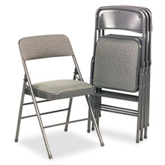 Cosco(R) Deluxe Fabric Padded Seat and Back Folding Chair