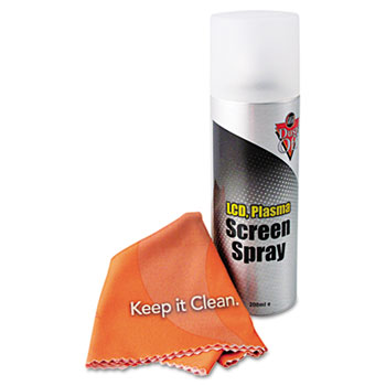 Dust-Off Laptop Computer Cleaning Kit, 200mL Spray/Microfiber Cloth