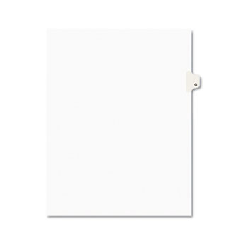 Avery Individual Legal Dividers Style, Letter Size, Avery-Style, Side Tab Dividers, G, 25/PK