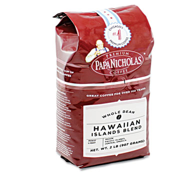 PapaNicholas Coffee Premium Coffee, Whole Bean, Hawaiian Islands Blend