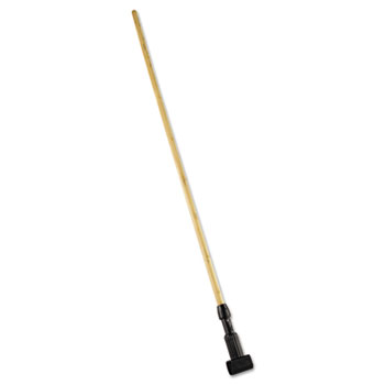 Rubbermaid Commercial Gripper Bamboo Composite Mop Handle, 60&quot;, Natural/Black