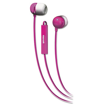 Maxell In-Ear Buds with Built-in Microphone, Pink