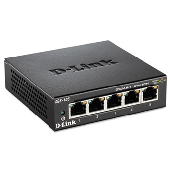 D-Link 5-Port Gigabit Ethernet Switch, Unmanaged