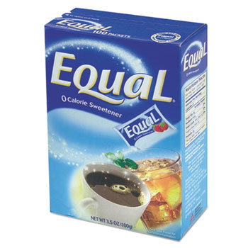 Equal Sweetener Packets, 1 g Packet, 115/BX, 12 BX/CT