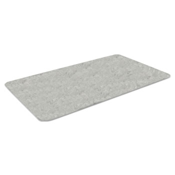 Crown Workers-Delight Slate Standard Anti-Fatigue Mat, 36 x 144, Light Gray