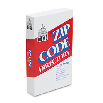 Dome Zip Code Directory, Paperback, 750 Pages
