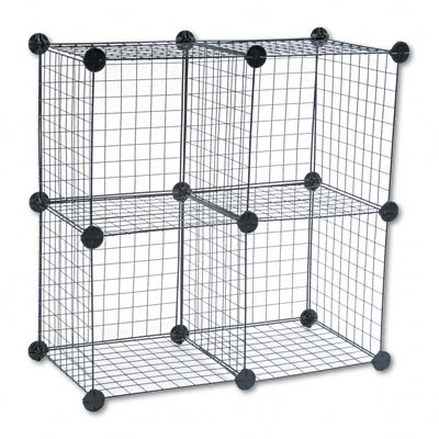 SAFCO PRODUCTS 5279BL Wire Cube Shelving System, 14w x 14d x 14h