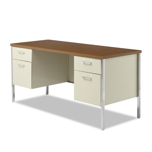 alera double pedestal steel desk metal desk