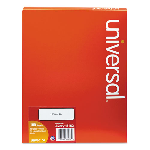 UNV 80106 Universal White Labels UNV80106