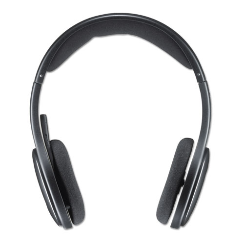 H800 Binaural Over-the-Head Wireless Bluetooth Headset, 4 Black - WB Mason